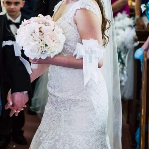 🔥SOLD🔥Christina Wu Wedding Dress off white color - Picture 3 of 13